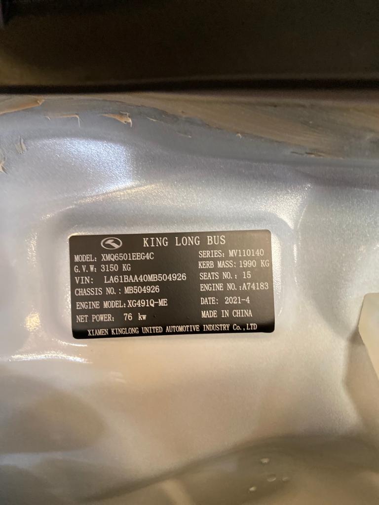 King long 2.2L Standard Roof, Hummer Body - Image 8