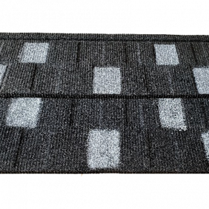 EditedWooden shingle black and white double color